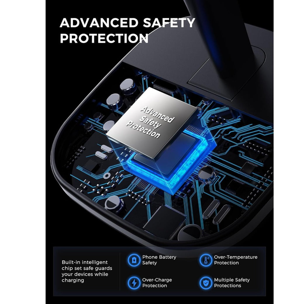 3 in 1 Wireless Charging Station for Apple Devices, MagSafe Wireless Charger Magnetic Charging for iPhone 17/Air/16/15/14/13/12 Series, AirPods Pro 4/3/2,Apple Watch Series/Ultra (with 20W PD Charger)