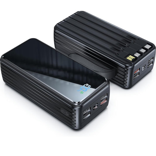 56800mAh& 65w Power Bank Portable Charger, External Battery Pack Phone Charger,10 Charging Ports Battery bank With Smart LED Display, for iPhone/iPad/Tablet