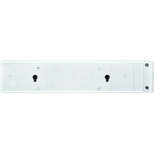Permaplug Range Four Socket Trailing Socket with Power Switch without Plug and Cable, 13 Amp, White