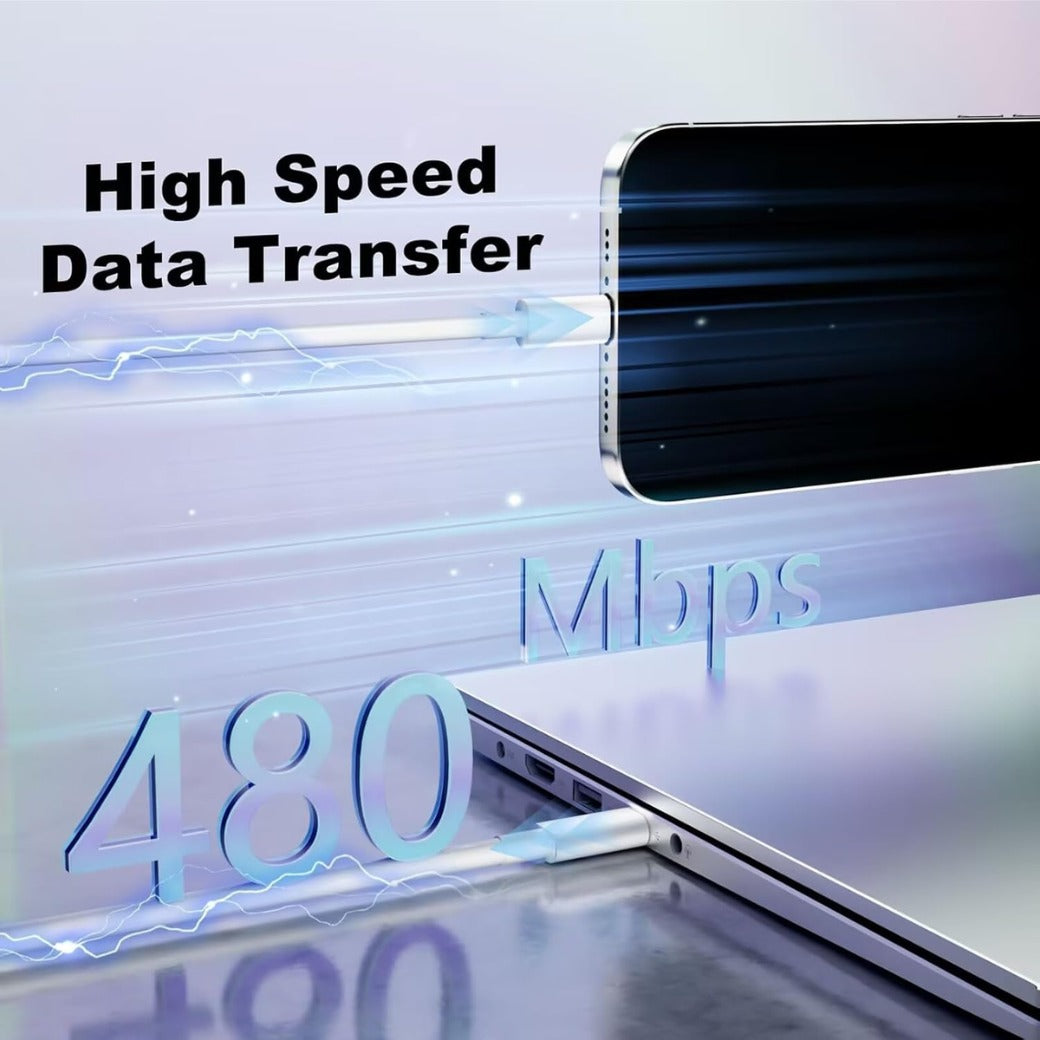 USB C to USB C Charger Cable iPhone Charger Cable 15/16 Fast Charging Lead, Type C Charging Wire for iPhone16/16 Pro/15/15 Plus/15 Pro/15 Pro Max, iPad Pro/Air/Mini,Mac (2Pack 2M)