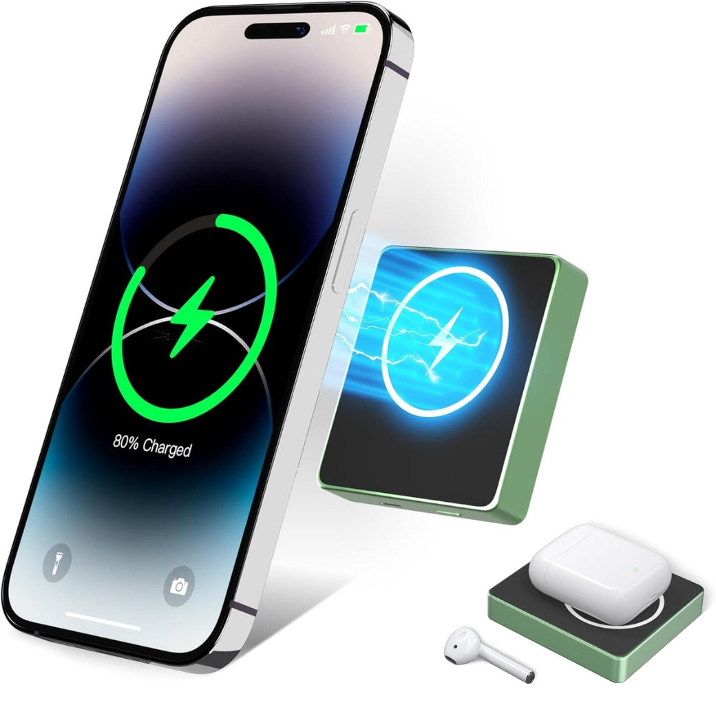 Magnetic Power Bank, 10000mAh 20W Wireless Portable Fast Charging PowerBanks with Charge Cable, USB-C Battery Pack with Mag-safe for iPhone 17/16 Plus/Pro/Pro Max,15/14/13/12Series