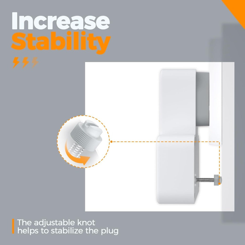Multi Plug Extension Socket, TESSAN 3 Way Plug Adapter UK, Non Blocking Triple Socket Extensions