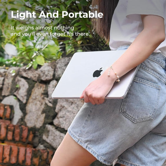 Compatible with MacBook Air 13 inch Case M4 M3 M2 2025 2024 2022 Mac Book Air 13.6" Transparent Hard Shell for Model A3240 A3113 A2681 with Touch ID, Plastic Cover Smooth Skin - Crystal Clea