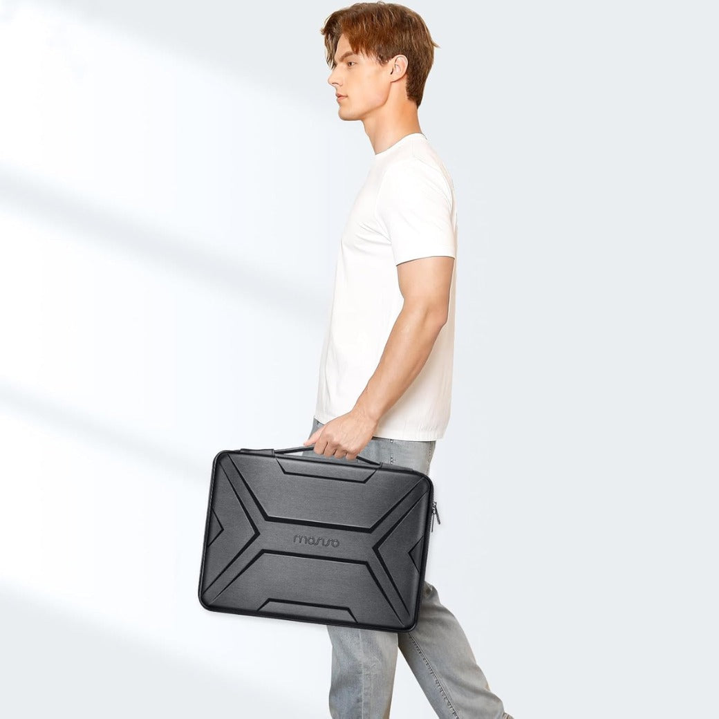 15-16 inch Laptop Hard Case, 15.6 inch Laptop Sleeve Waterproof Shockproof Computer Bag Compatible with MacBook HP Del