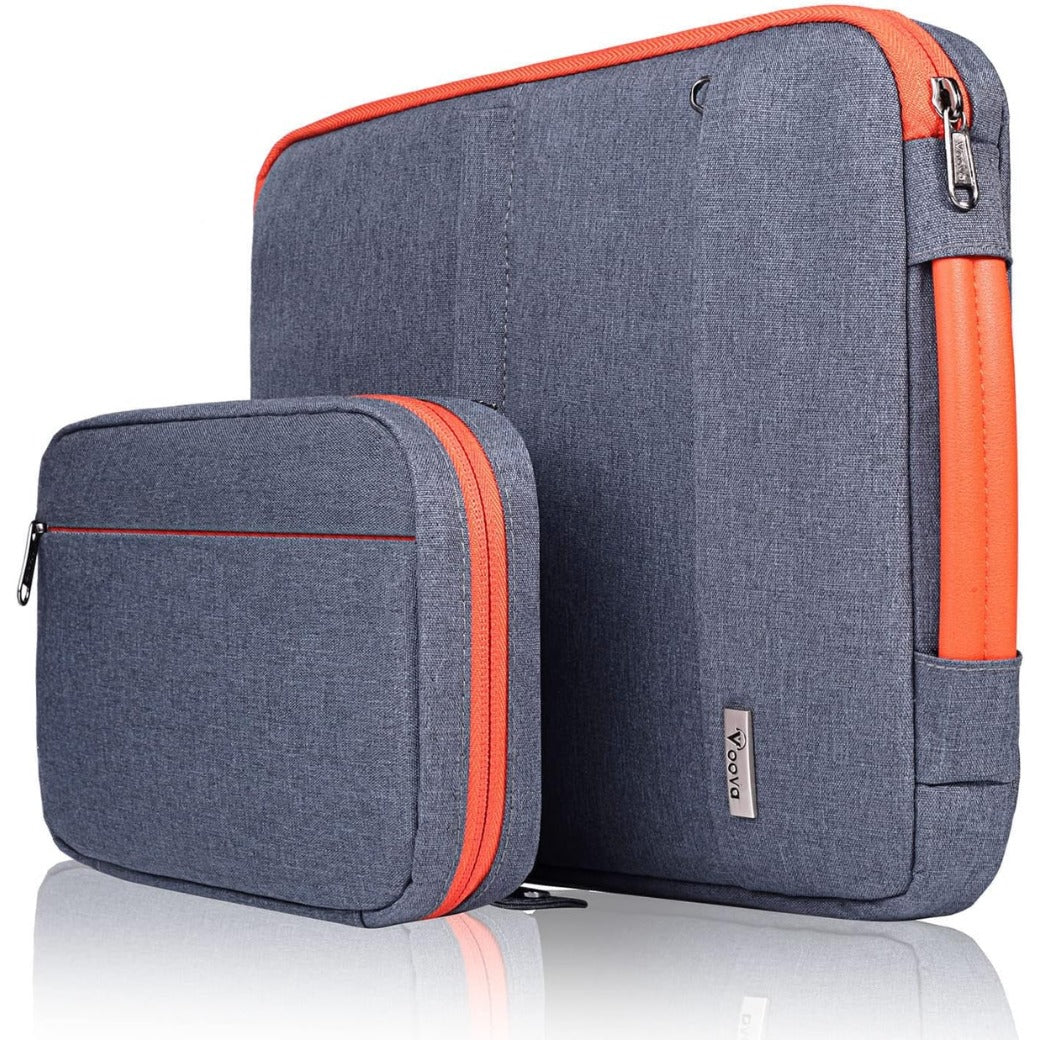 Laptop Sleeve Case 13 13.3 14 Inch with Detachable Accessories Pouch,