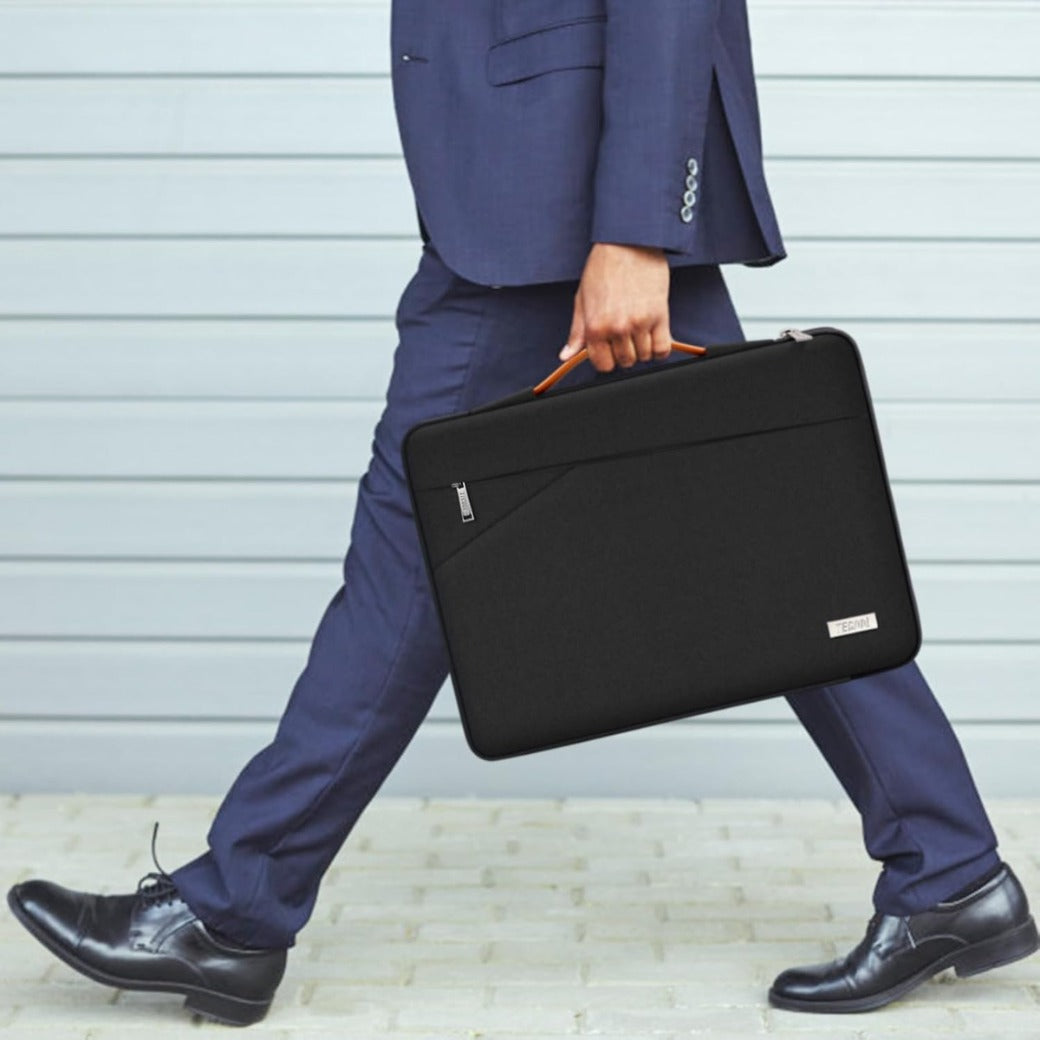 14 Inch Laptop Sleeve Protective Case for 14 Inch HP Lenovo Dell Acer Notebook Chromebook, 15'' MacBook Air M4 M3 M2, Waterproof Computer Case Bag with Handle and Pockets, Black