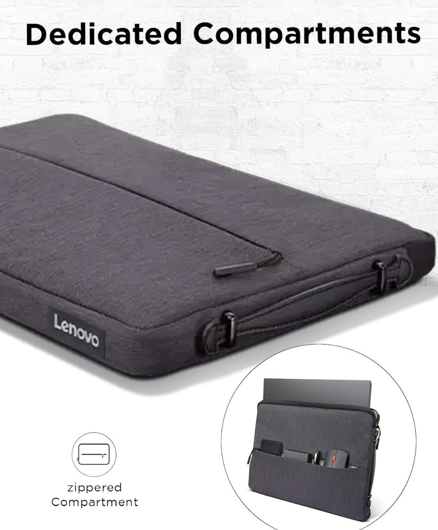 Lenovo Laptop Urban Sleeve Case | Up to 14 inch | Water Repellent | Grey