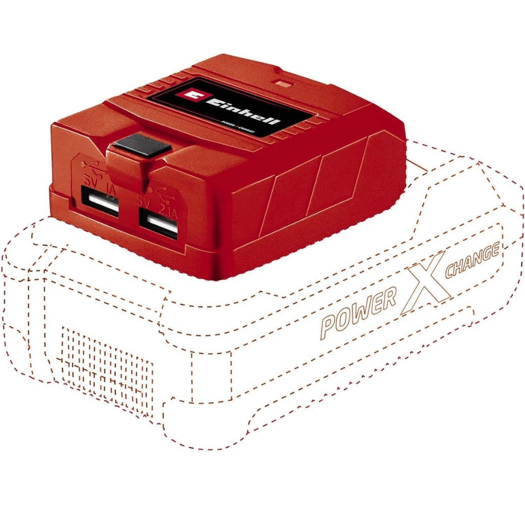 Power X-Change Cordless USB Charger - Power Bank Adaptor With 2 x USB Ports For Charging Mobile Phones, Tablets or Mp3