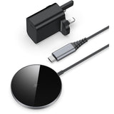 Magnetic Wireless Charger Pad with 20W USB-C PD Adapter, Fast Wireless Phone Charger for MagSafe Charger iPhone 17 16 15 14 13 12 Series, Qi Magnetic Phone Charger Pad for Airpods 3 2 Pro Pro 2