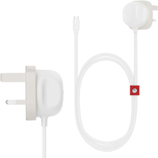 South PowerCord All-in-One 30W USB-C Fast Charger with Universal Compatibility– 4 ft Charging Cable + Wall Adapter Block with USB-C PD 3.0 for iPhone, iPad, Samsung, MacBook Air, and More, Dune