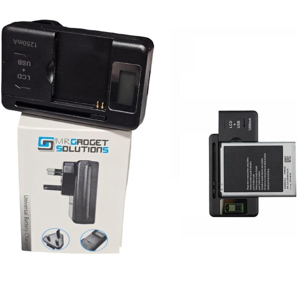 Universal Phone/Camera Battery External Charger & USB Port - Desktop Charger