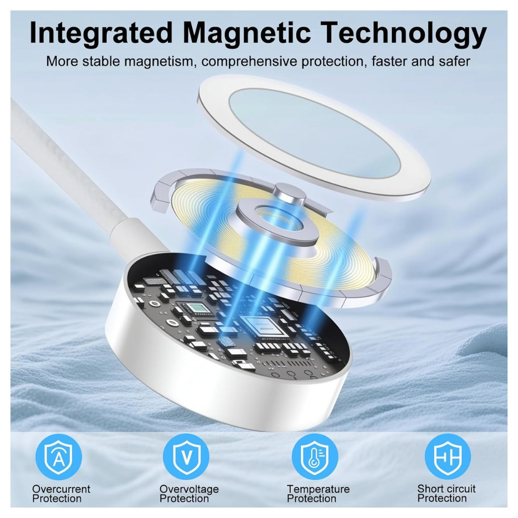 Multi Charger Cable for Apple Watch Charger/iPhone Charger, 4 in 2 Travel Essentials Cord for iWatch Ultra SE 11-1, iPhone 17-13, Android Phone,