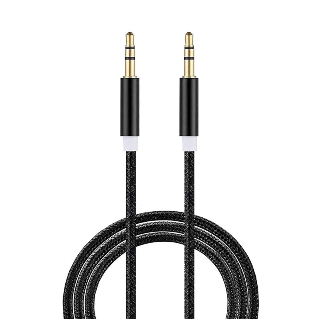 3FT/1M 3.5mm AUX Cable, Nylon Braided Jack Cable for Headphones, Smartphones, iPod, iPad, MP3/MP4, Computer, Car Stereo/Speaker
