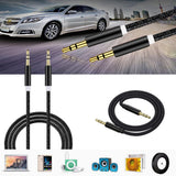 3FT/1M 3.5mm AUX Cable, Nylon Braided Jack Cable for Headphones, Smartphones, iPod, iPad, MP3/MP4, Computer, Car Stereo/Speaker