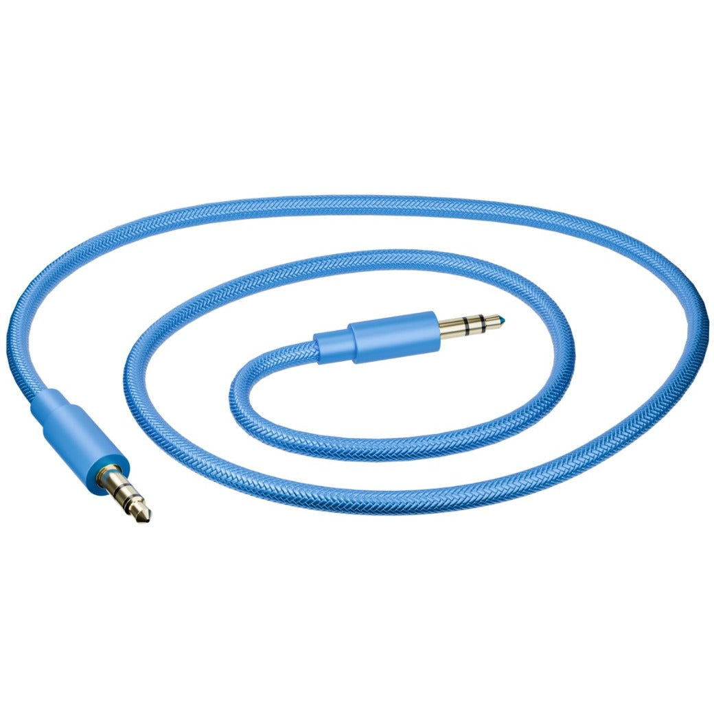 pluX 1M Aux Cable Braided Stereo 3.5mm Audio Cable,Mini Jack Male to Male Audio Cable