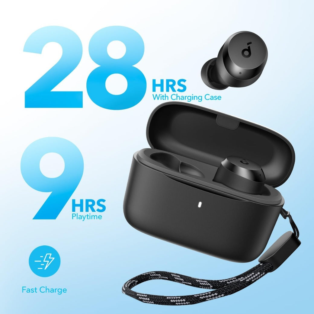 soundcore by Anker A20i True Wireless Earbuds, Bluetooth 5.3, With App for Custom Sound, 28H Long Playtime, Water-Resistant, 2 Mics for Clear Calls, Single Earbud Mode