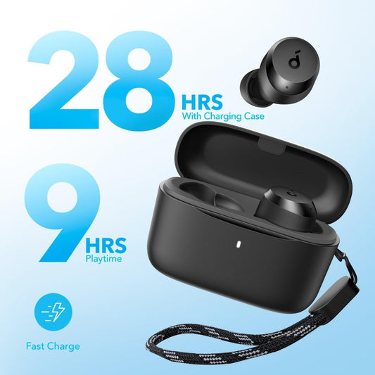 soundcore by Anker A20i True Wireless Earbuds, Bluetooth 5.3, With App for Custom Sound, 28H Long Playtime, Water-Resistant, 2 Mics for Clear Calls, Single Earbud Mode