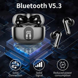 Wireless Earbuds, Bluetooth 5.3 Headphones In Ear with 4 ENC Noise Cancelling Mic, Btootos New Bluetooth Earbuds Mini Deep Bass Stereo Sound