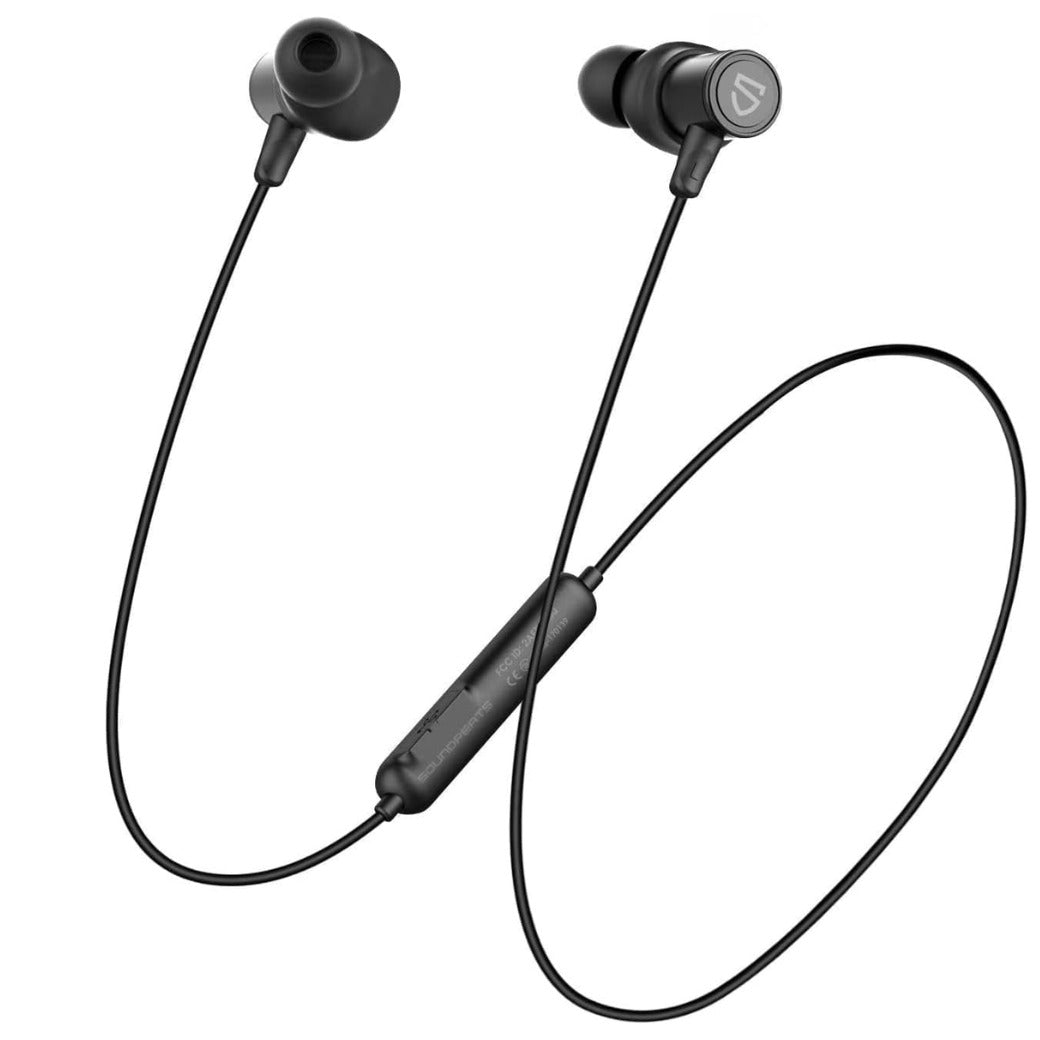 SoundPEATS Bluetooth Earphones with Mic, Q30 HD Dual 5.0 Wireless Earbuds Magnetic IPX6 Running Headphones