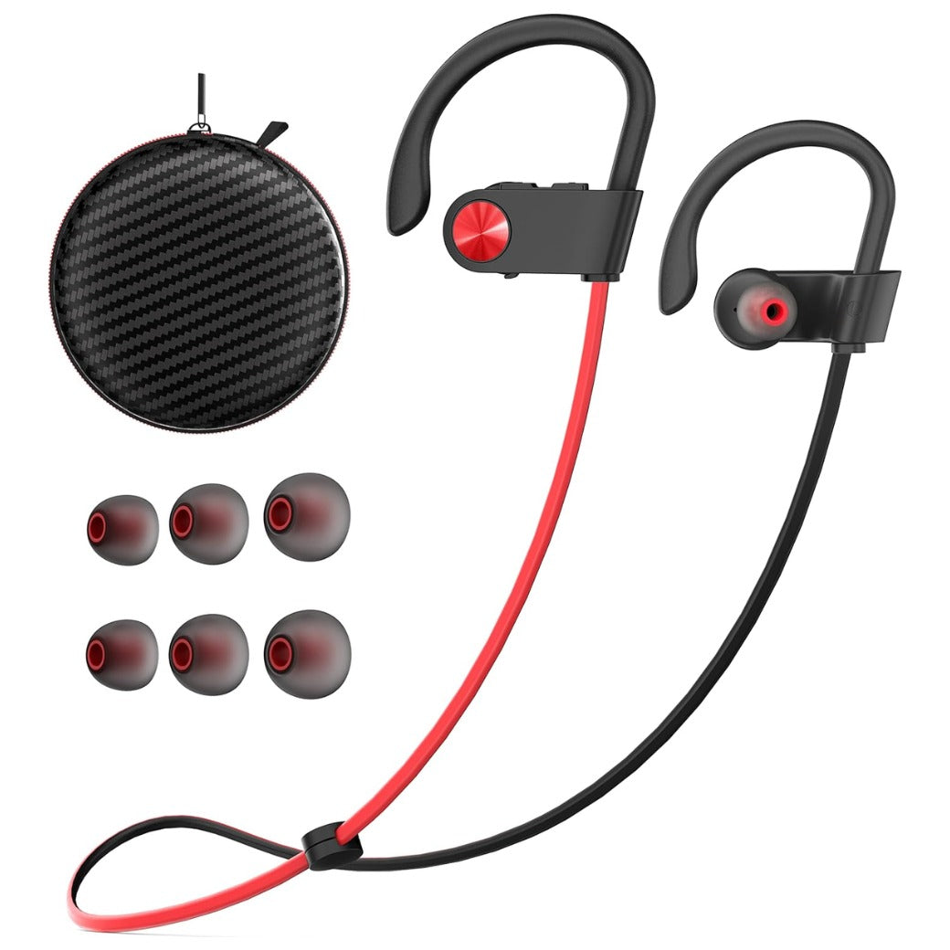 Bluetooth Headphones, Running Headphones Wireless Earbuds with Bluetooth 5.3 Chip IPX7 Waterproof Sport Earphones In-Ear 15 Hours Battery Sound Isolation Headsets for Gym/Outdoor/Sports/Workout/Yoga