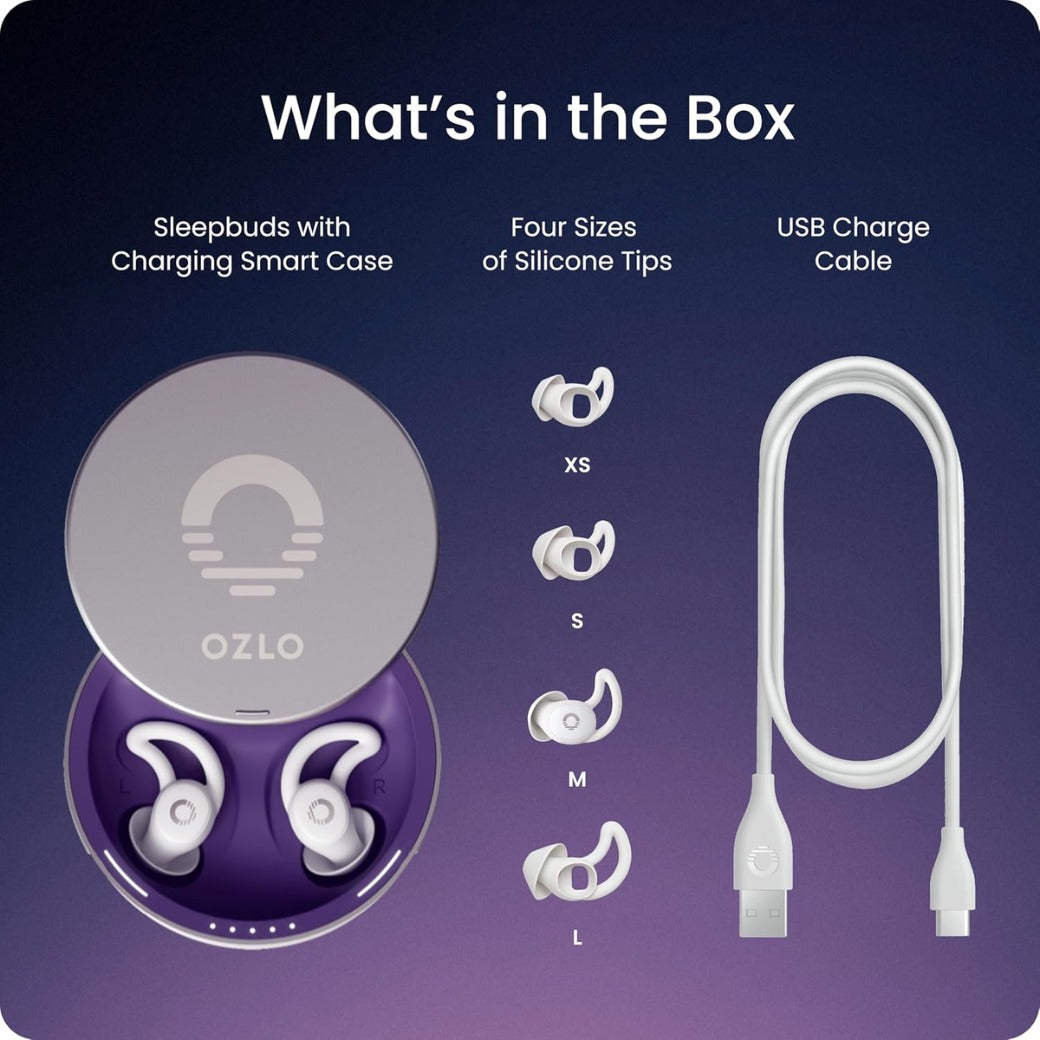 Ozlo Sleepbuds® | Comfortable Side Sleeper Headphones | Up to 10 Hours of Bluetooth LE Streaming