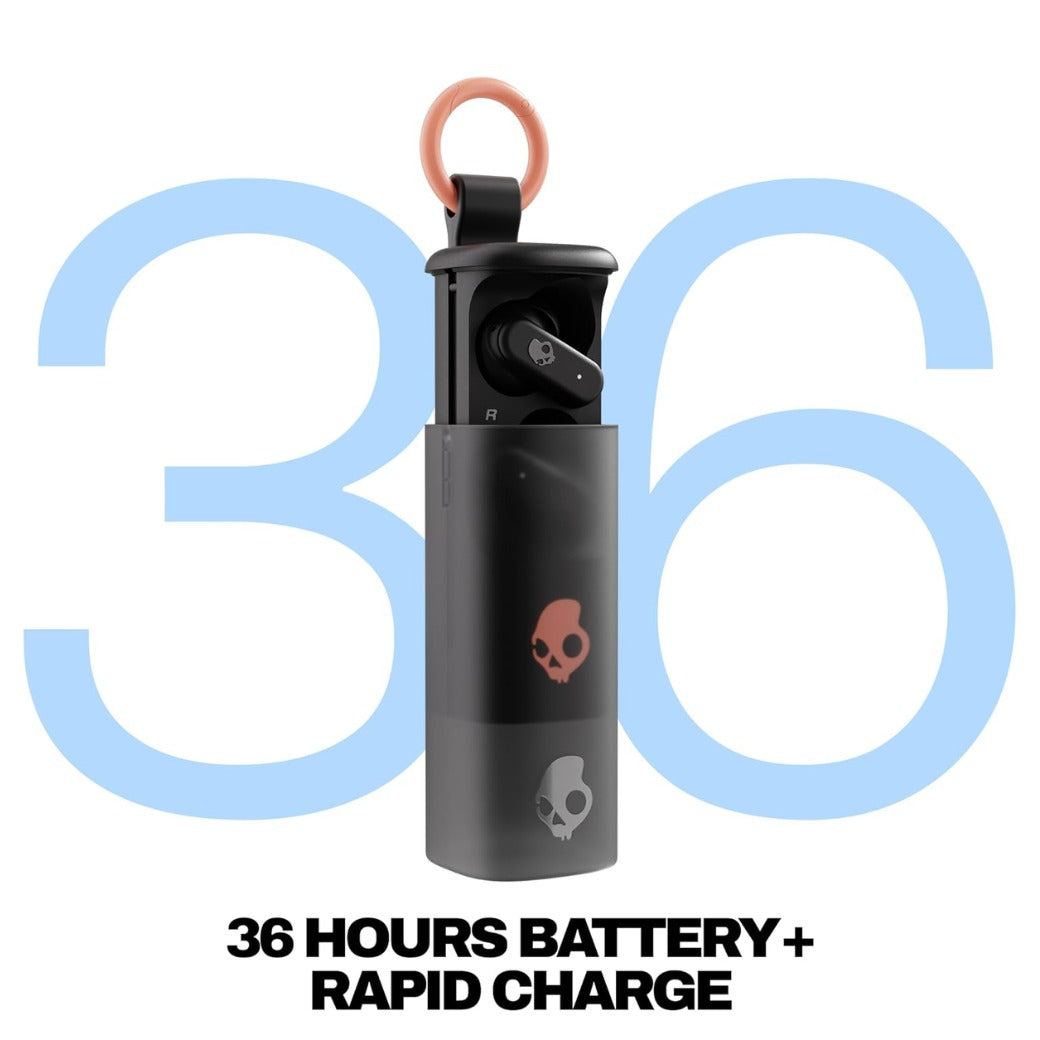 Skullcandy Dime Evo Wireless Earbuds, Bluetooth Headphones, Noise Isolating Fit, Up to 36 Hours Battery, Microphone for iPhone Android