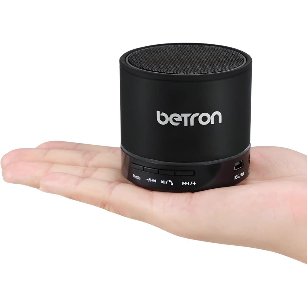 Betron KBS08 Bluetooth Speaker, Wireless, Portable, Mini, Blac