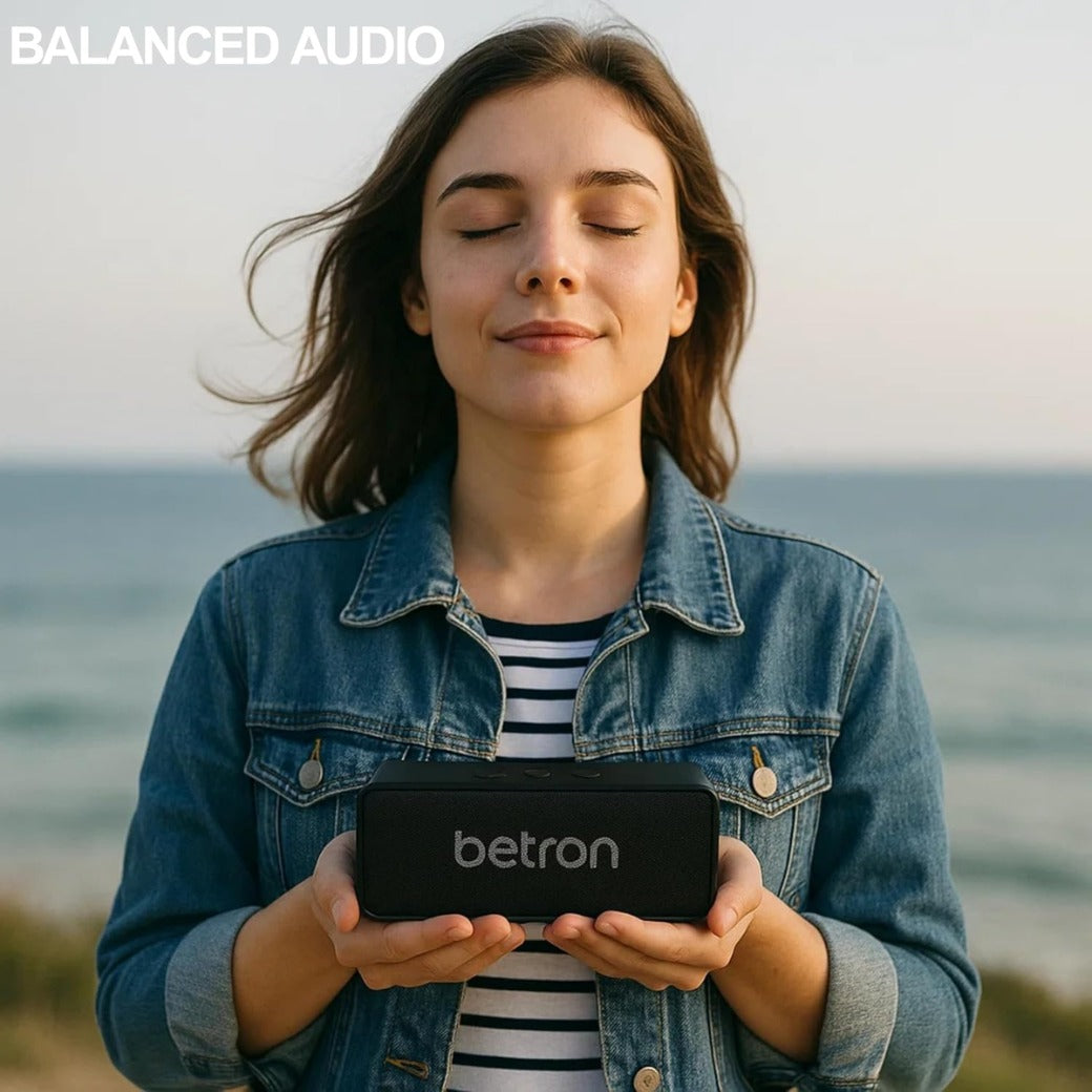 Betron D51 Bluetooth Speaker, Portable Wireless Mini Speaker with 10W Output, AUX Input, Compact Travel Size Stereo Sound for iPhone, Indoor and Outdoor Use