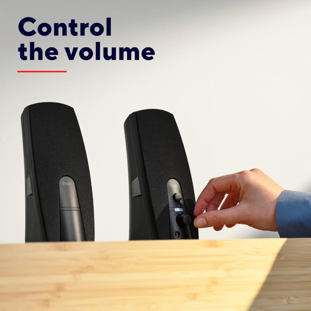 Trust Almo 2.0 PC Speaker Set, 10 W Peak Power, USB Powered Sound System, 3.5 mm Audio Connection, Speakers with Clear Sound for Computer, Laptop