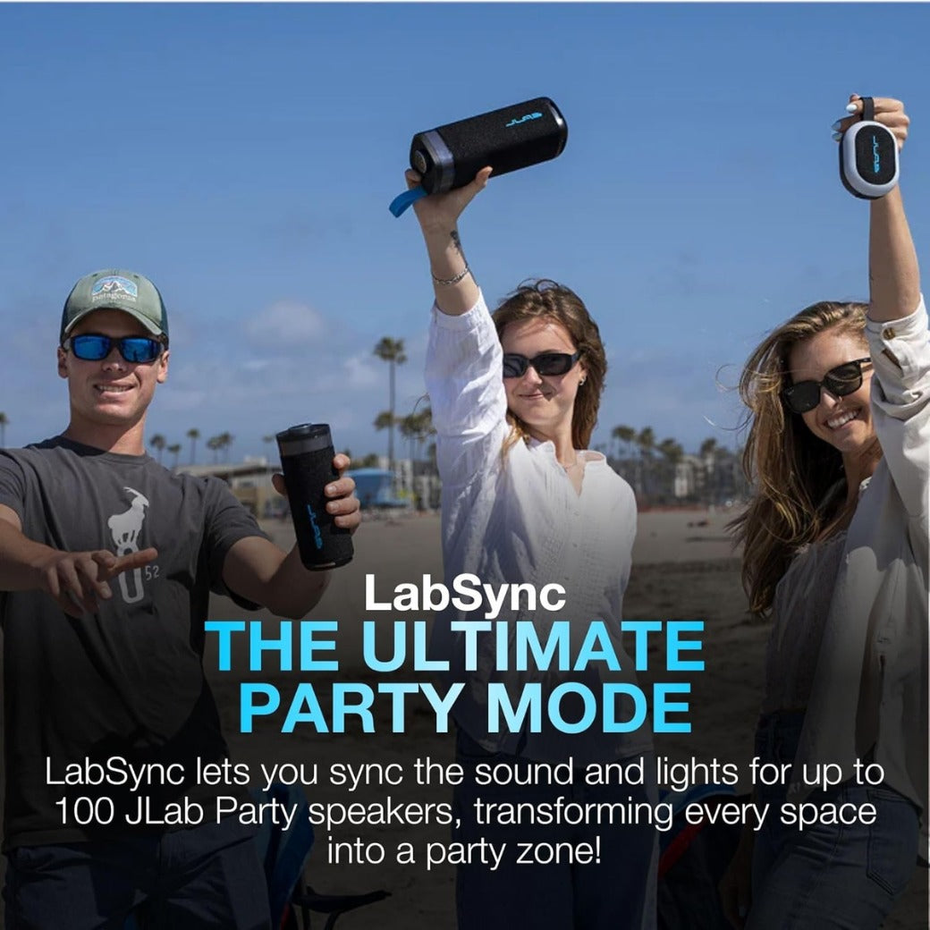 Pop Party Ultra-Portable Small Bluetooth Speaker with 8H+ Playtime - 5W Wireless Outdoor Travel Speaker with RGB Lights & Bold Audio, IP55 Water Resistant Mini Speakers