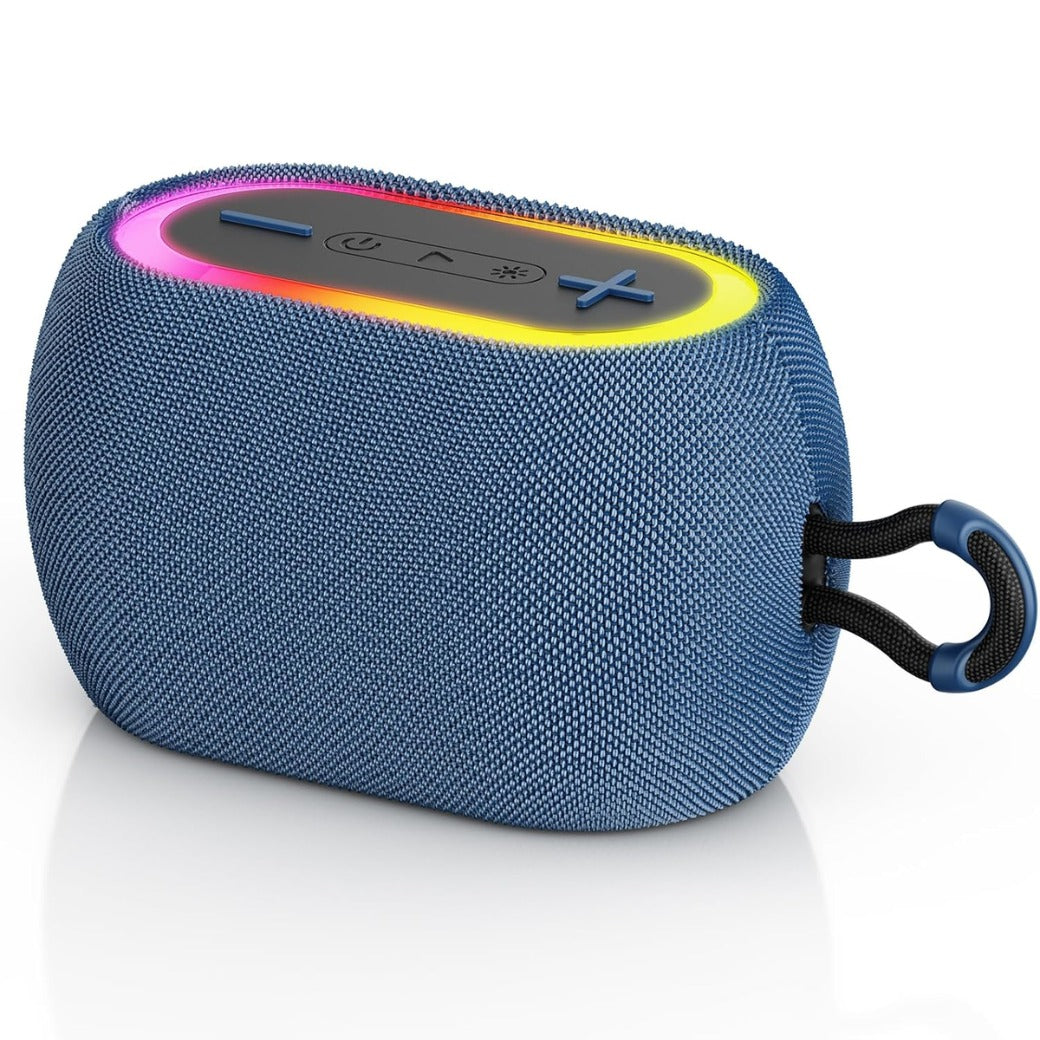 JYX Portable Bluetooth Speaker with 360° Stereo Sound, Bluetooth 5.3, 24H Playtime, TWS Pairing, RGB Lights, Waterproof Design - Perfect for Travel, Parties, Sports, Indoors & Outdoors