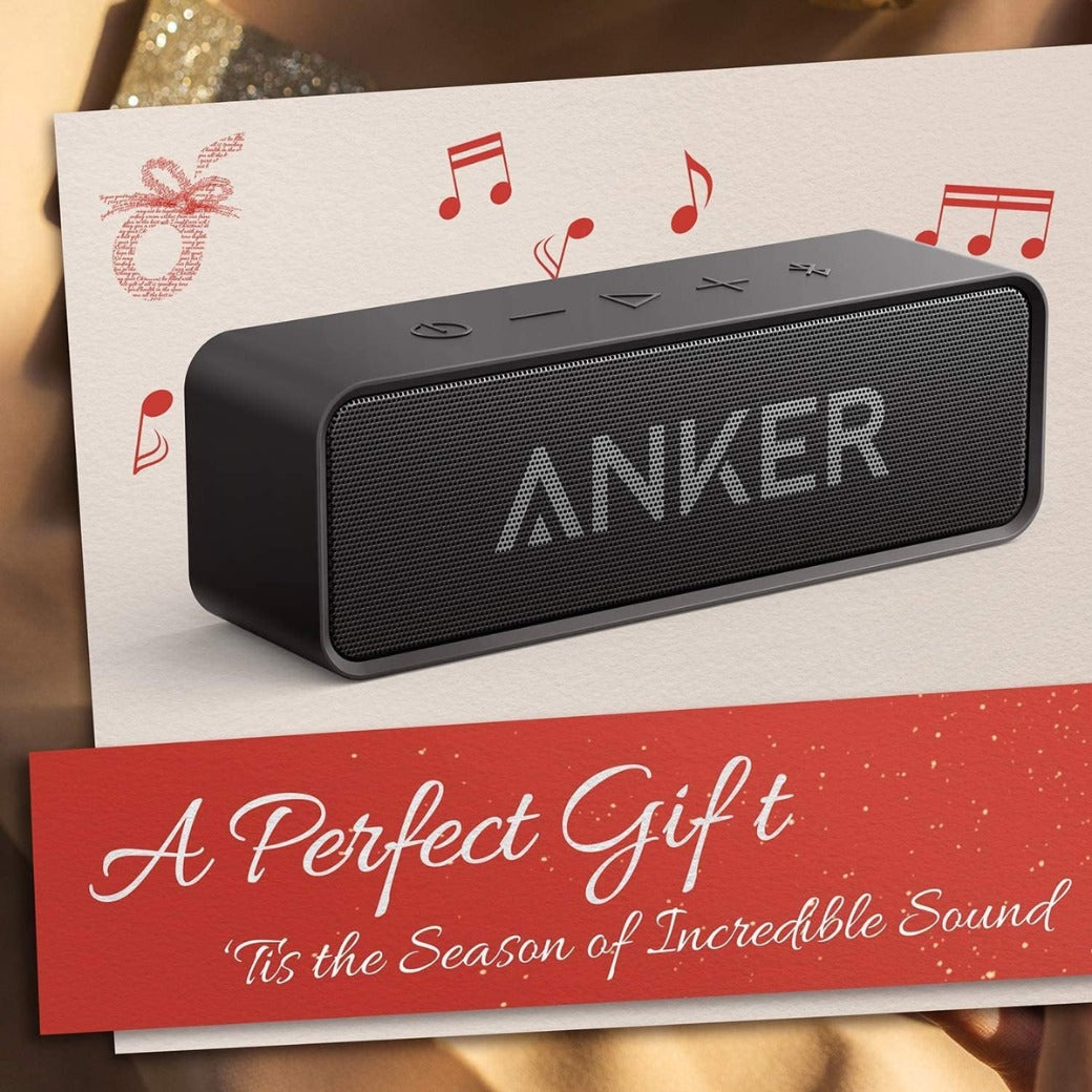 Anker Soundcore Bluetooth Speaker Upgraded Version with 24H Playtime, IPX5 Waterproof, Stereo Sound, 66ft Bluetooth Range,