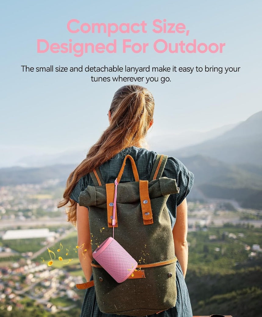 AY Portable Bluetooth Speaker with Lights, Powerful Crystal Clear Sound, IPX5 Waterproof, All Day Playtime, AUX&TF-Card Input, Bluetooth 5.3