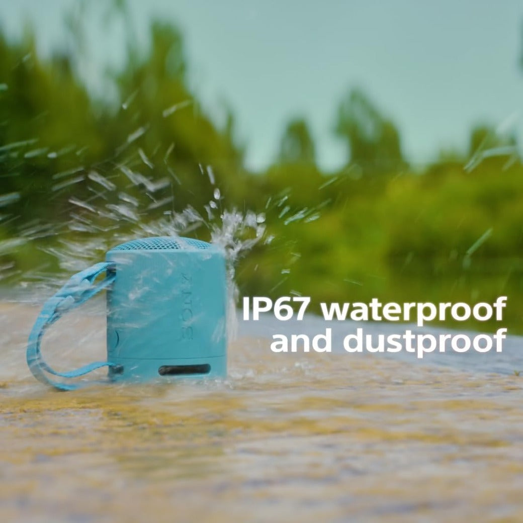 Sony SRS-XB100 - Wireless Bluetooth, Portable, Lightweight, Compact, Outdoor, Travel Speaker, Durable IP67 Waterproof & Dustproof