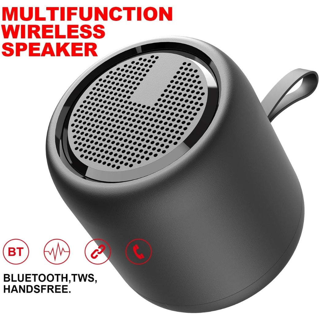 Portable Wireless Bluetooth Speaker, Mini Bluetooth 5.0 Speakers Outdoor Speaker with HD Stereo HiFi Bass, 1200mAh Battery, 24 Hour Playtime, IPX4 Waterproof Speaker for Shower, Travel, Sport