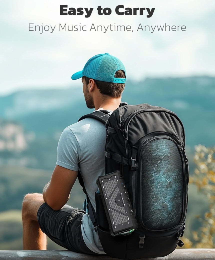 RIENOK S11 Bluetooth Speaker 30W Wireless Portable IPX7 Waterproof Speaker with 3 EQ Modes USB Audio Mode 24H Playtime Bluetooth 5.3 TF Card Up to 32G Speakers for Home Garden Party Camping Travel