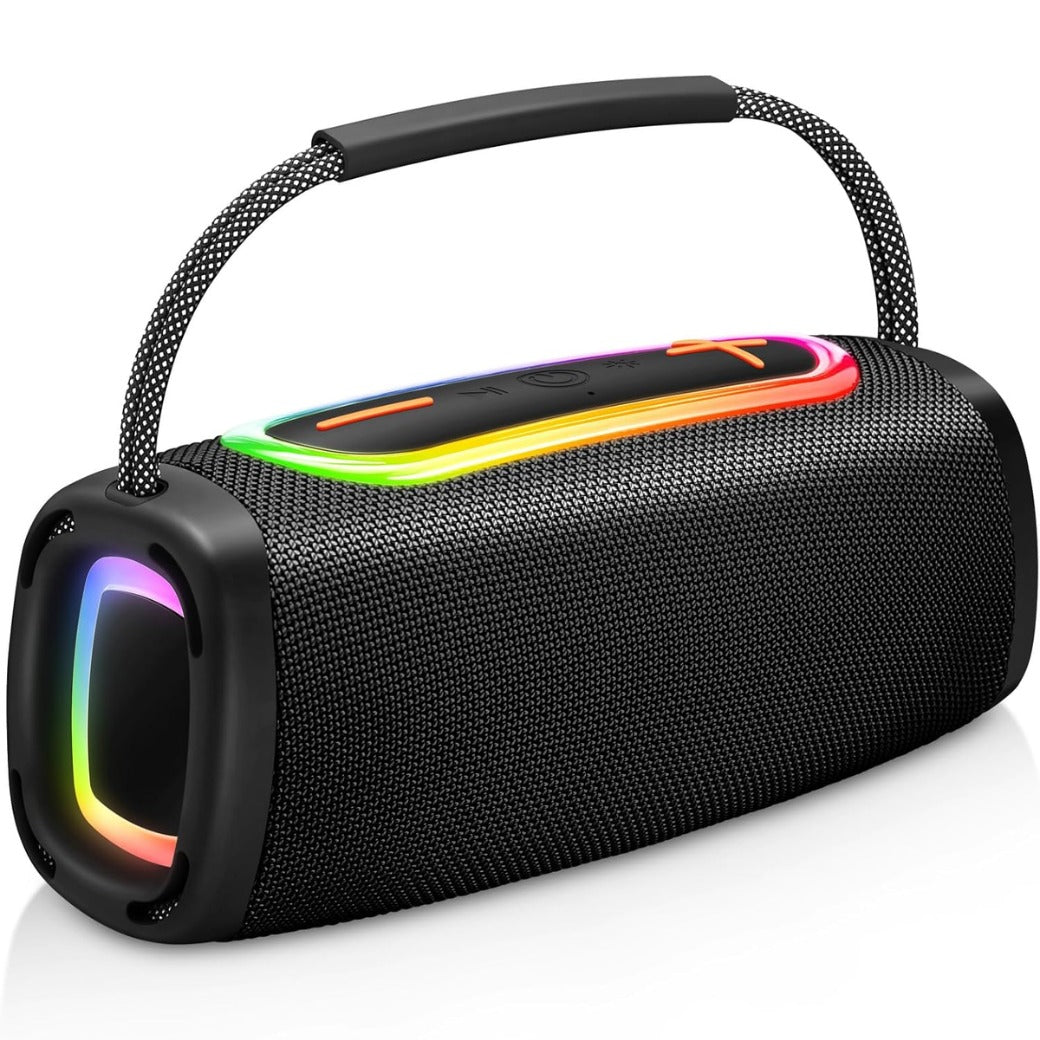 Bluetooth Speaker, 6000mah Portable Speaker with 36 Hour Playtime, Speakers Wireless Bluetooth 5.4 with Louder Volume & Enhanced Bass, Stereo Sound , Built-In Mic, Led Light for Outdoor/Party/Gifts