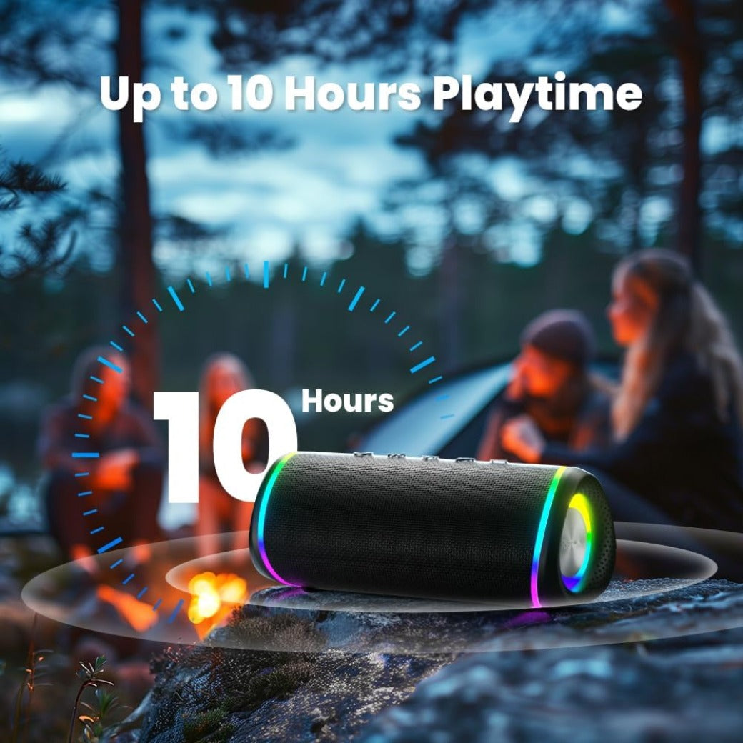 RIENOK 30W Bluetooth Speaker Wireless Portable Waterproof Speaker with 10-Hour Playtime Bluetooth 5.3 TF Card Up to 128G Speakers for Home Garden Party Camping Trave