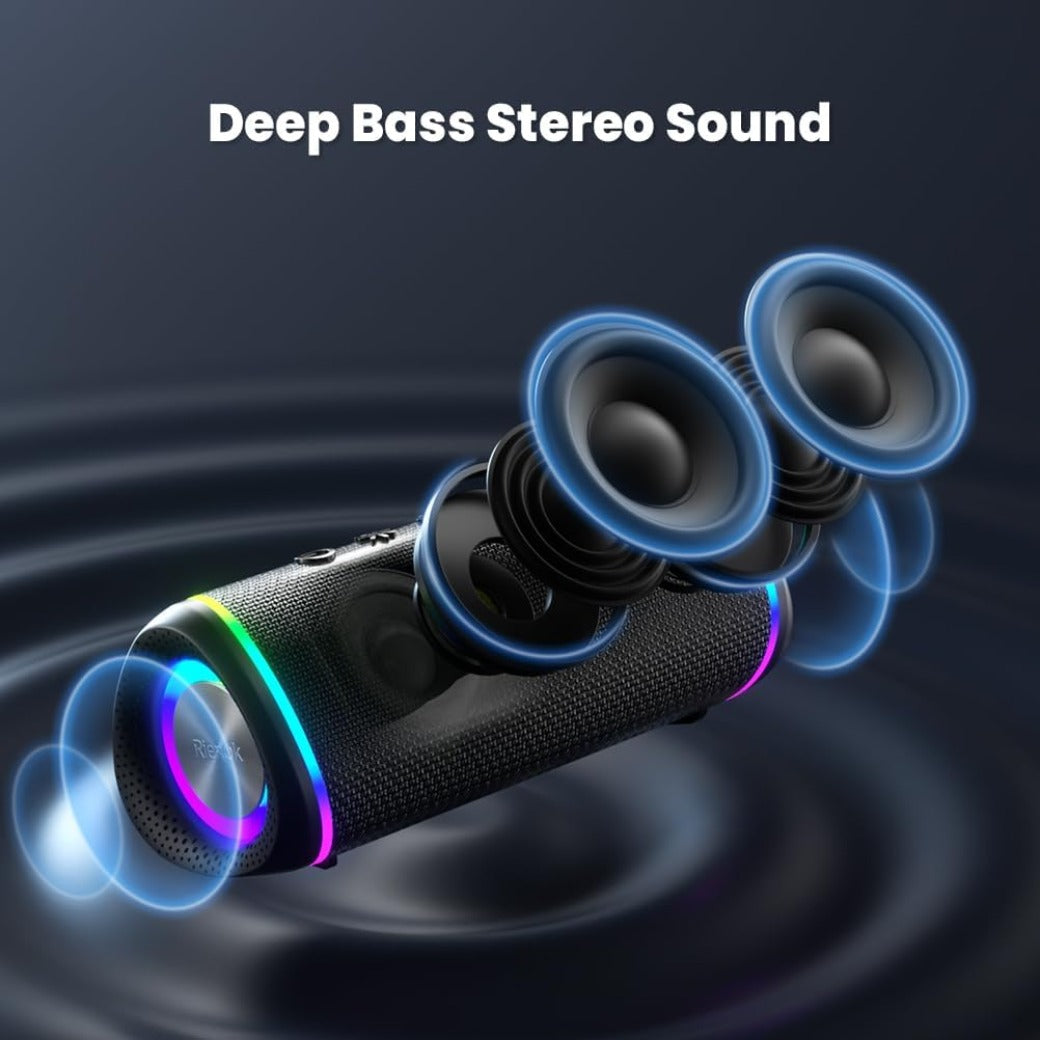 RIENOK 30W Bluetooth Speaker Wireless Portable Waterproof Speaker with 10-Hour Playtime Bluetooth 5.3 TF Card Up to 128G Speakers for Home Garden Party Camping Trave