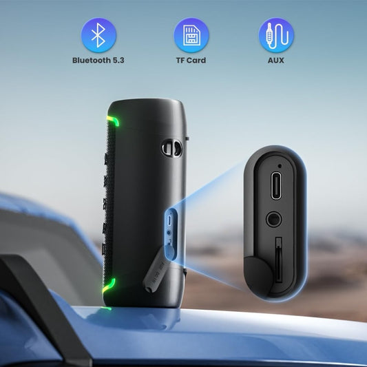 RIENOK 30W Bluetooth Speaker Wireless Portable Waterproof Speaker with 10-Hour Playtime Bluetooth 5.3 TF Card Up to 128G Speakers for Home Garden Party Camping Trave