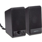 Amazon Basics Computer Speakers For Desktop or Laptop PC, USB-Powered, Black