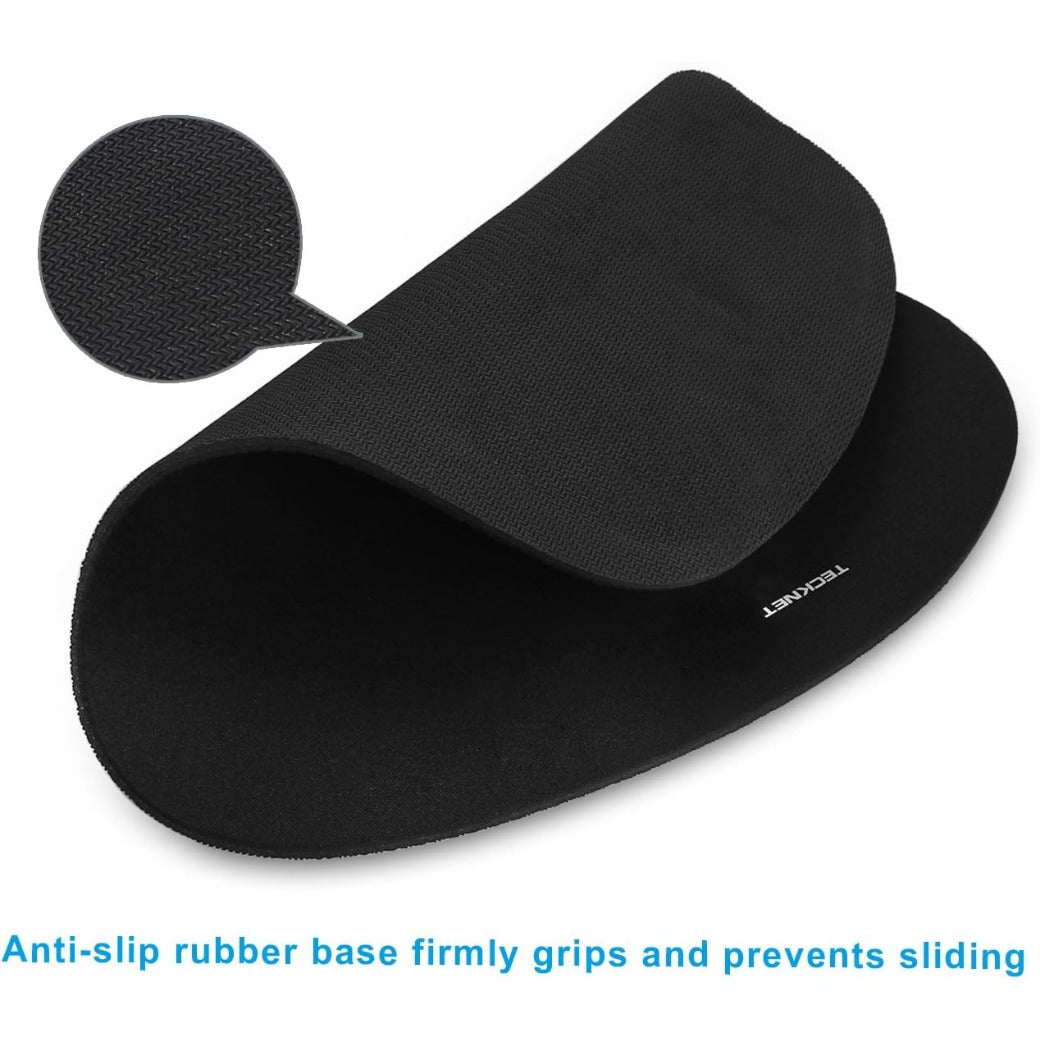 Mouse Mat Wrist Support, Ergonomic Mouse Mat with Memory Foam, Mice Pad with Anti-slip Rubber Base, Waterproof Surface Mouse Pad for Computer, Laptop