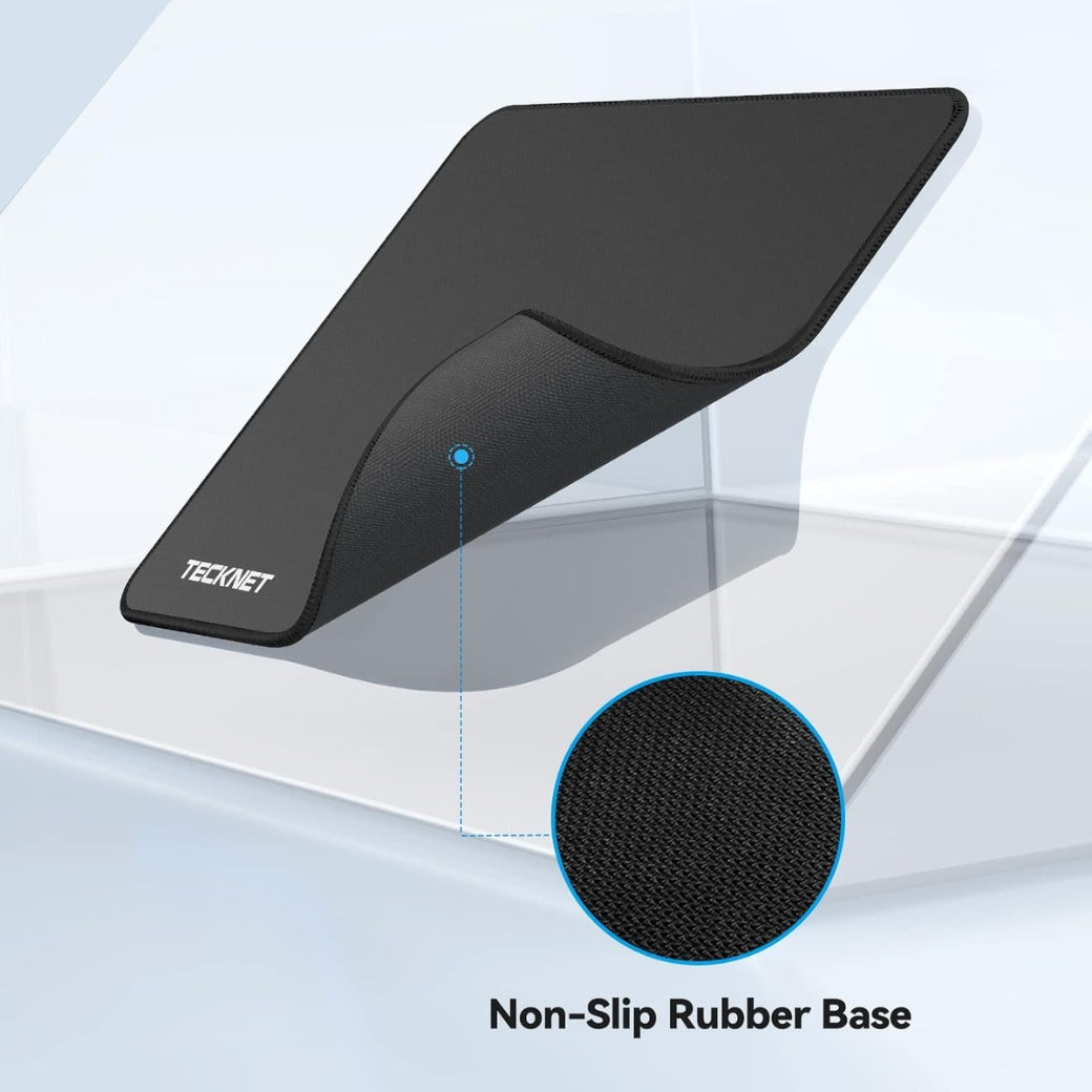 Mouse Mat 270 x 210 x 3 mm Gaming Mouse Pad, Non-Slip Rubber Base, Waterproof Surface, Stitched Edges Mouse pad