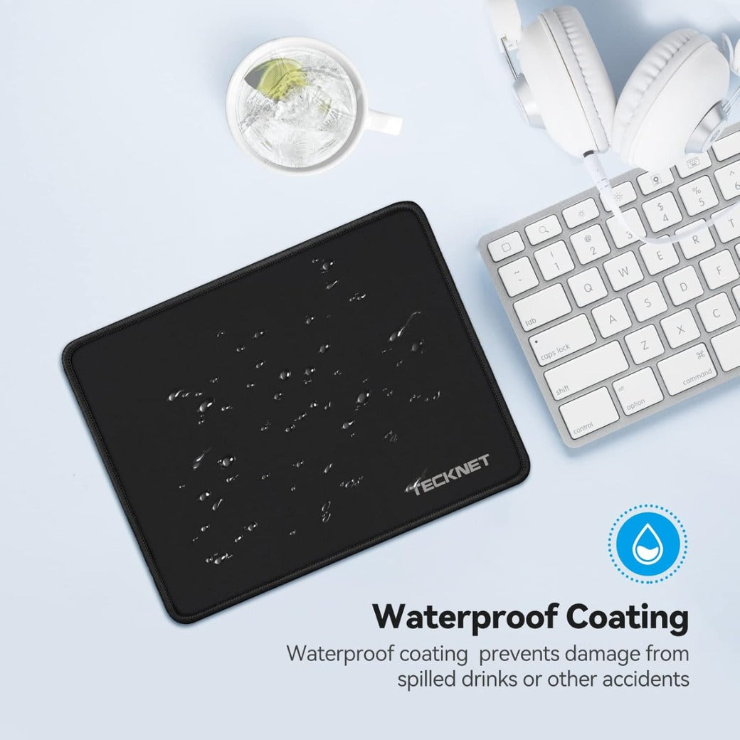 Mouse Mat 270 x 210 x 3 mm Gaming Mouse Pad, Non-Slip Rubber Base, Waterproof Surface, Stitched Edges Mouse pad