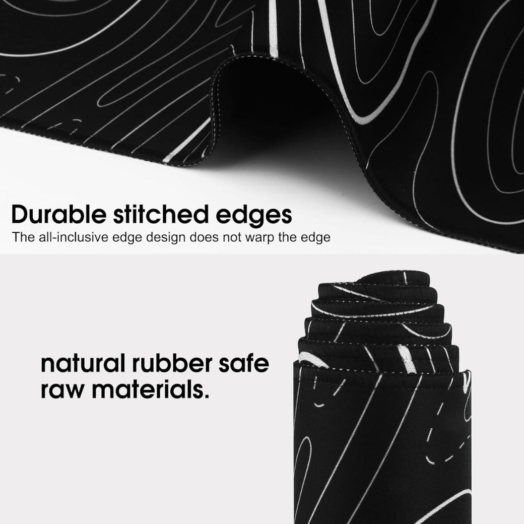 Mouse Pad for Home Office Work,Gaming Mouse Pad Desk Pad Soft Smooth Surface and Anti-Slip Rubber Base Waterproof Soft Cloth XX Mouse Mat 600 x 300 x 3MM