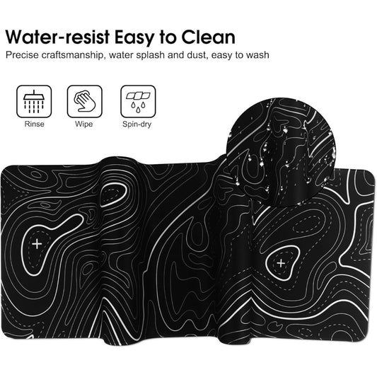 Mouse Pad for Home Office Work,Gaming Mouse Pad Desk Pad Soft Smooth Surface and Anti-Slip Rubber Base Waterproof Soft Cloth XX Mouse Mat 600 x 300 x 3MM