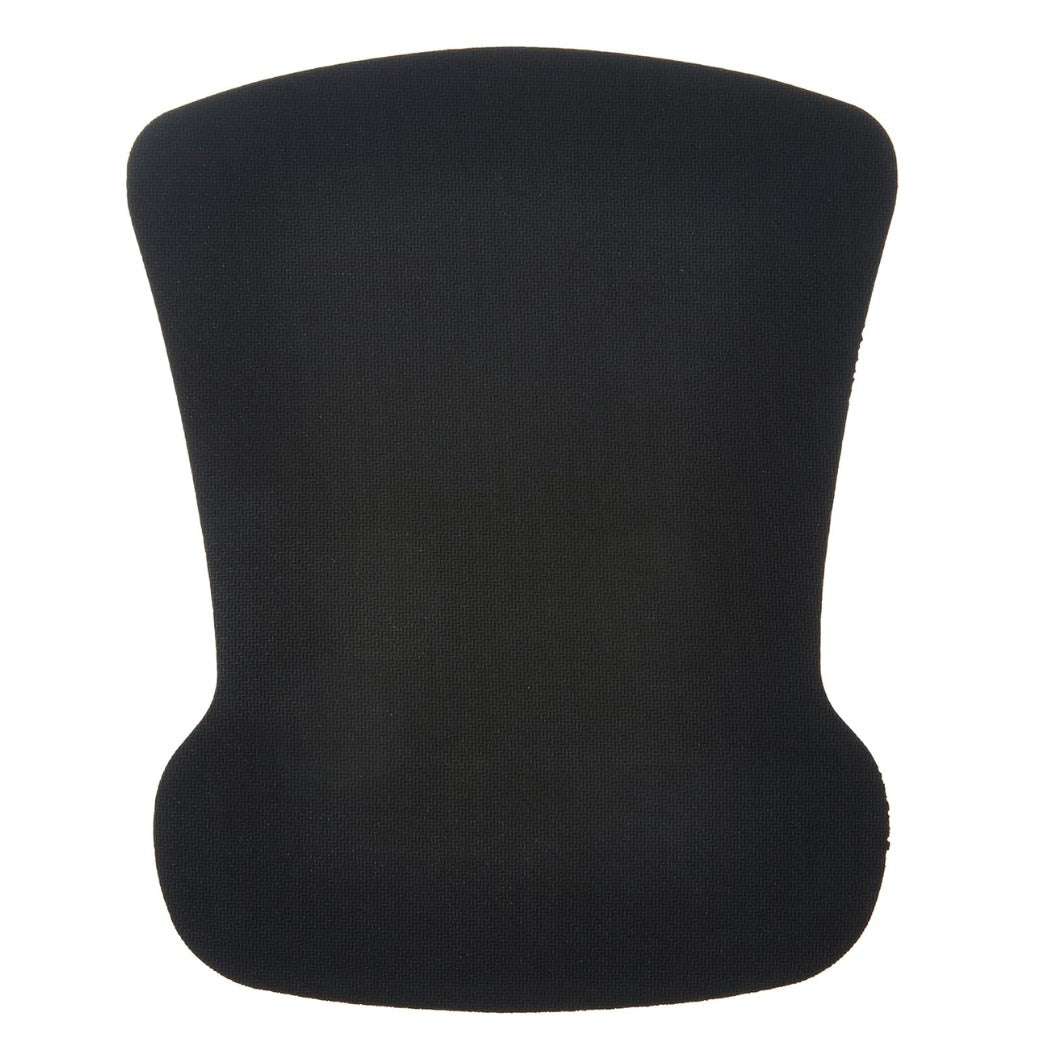 rregular Gel Mouse Pad with Wrist Rest, 20 x 25 cm, Black