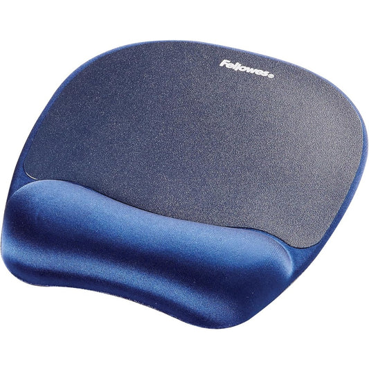 Fellowes Everyday Mousepad with Wrist Support - Ergonomic Mousepad for Computer Laptop - Blue