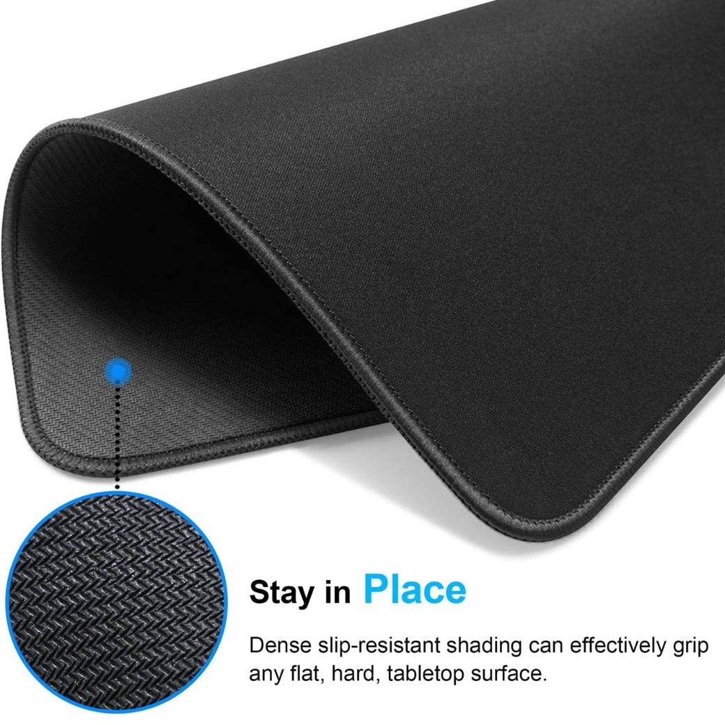 Mat 3 Pack [30% Larger] with Stitched Edges, 275x215x3mm Mousepad Gaming Mouse Pad Mat, Waterproof Mouse Mats with Non-Slip Rubber Base, Mouse Pads for Computers, Laptop, PC
