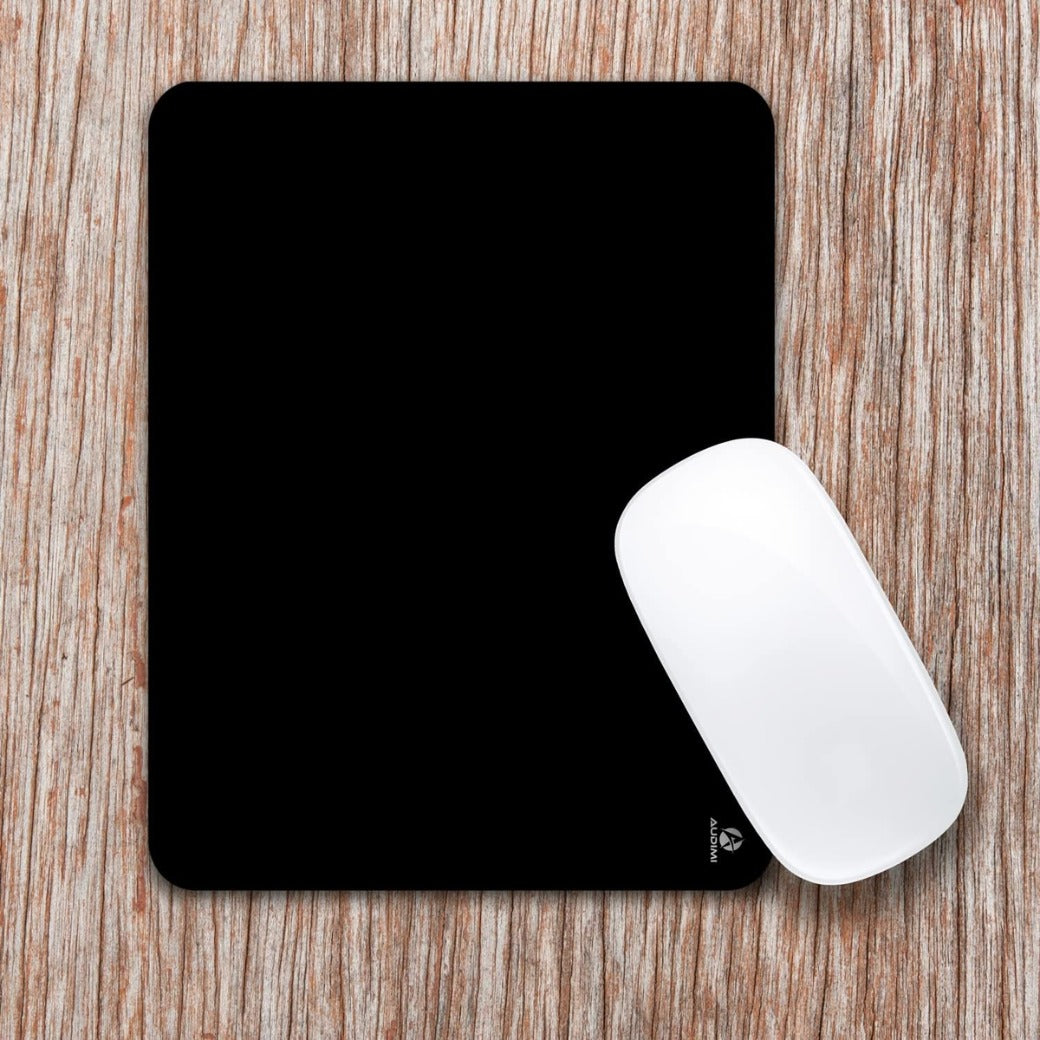 Small Mouse Mat 15x20 cm, Mini Mouse Pad for Wireless Mouse Travel Office Laptop Portable Jet Black